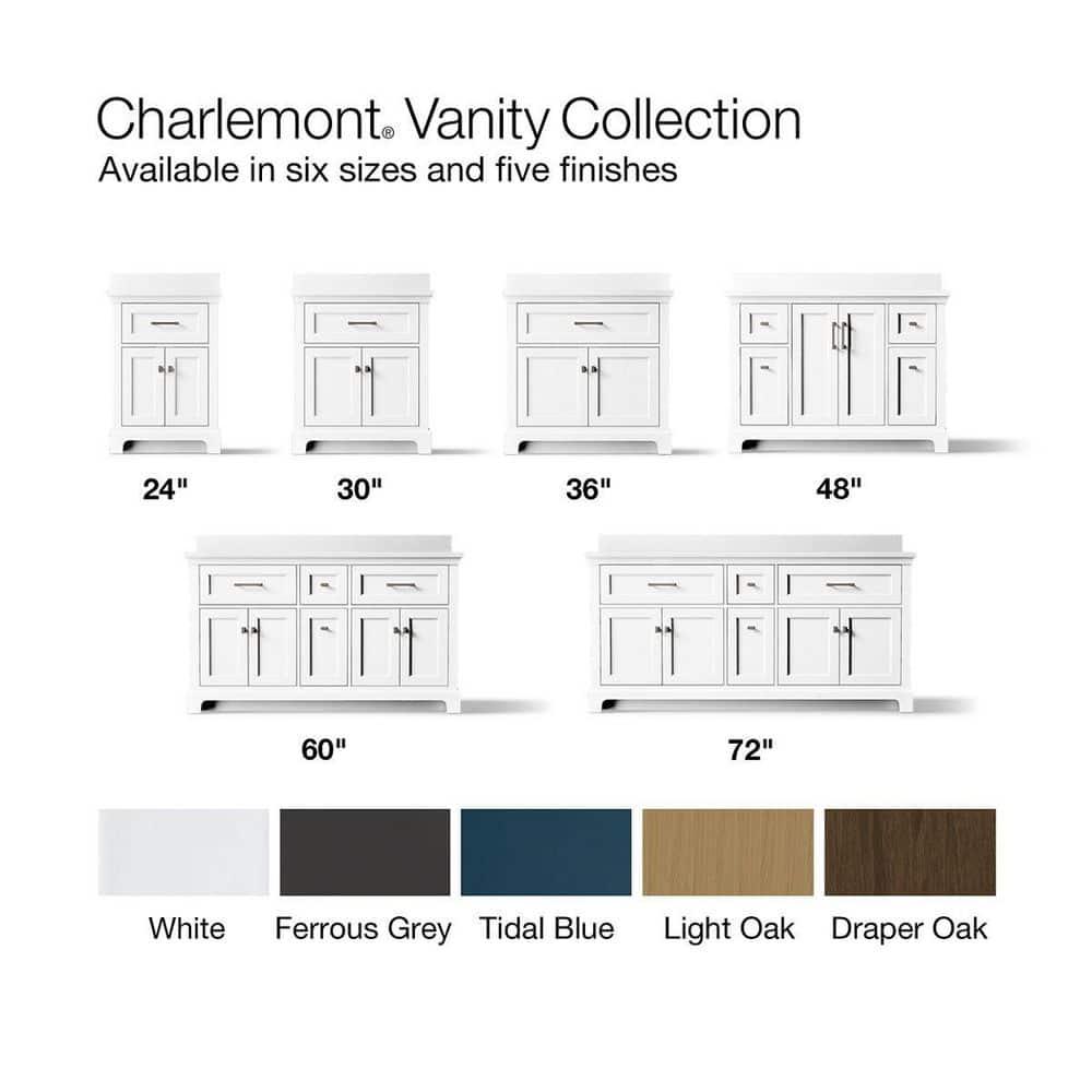 Charlemont 48 In. Bathroom Vanity Cabinet With Sink And Quartz Top