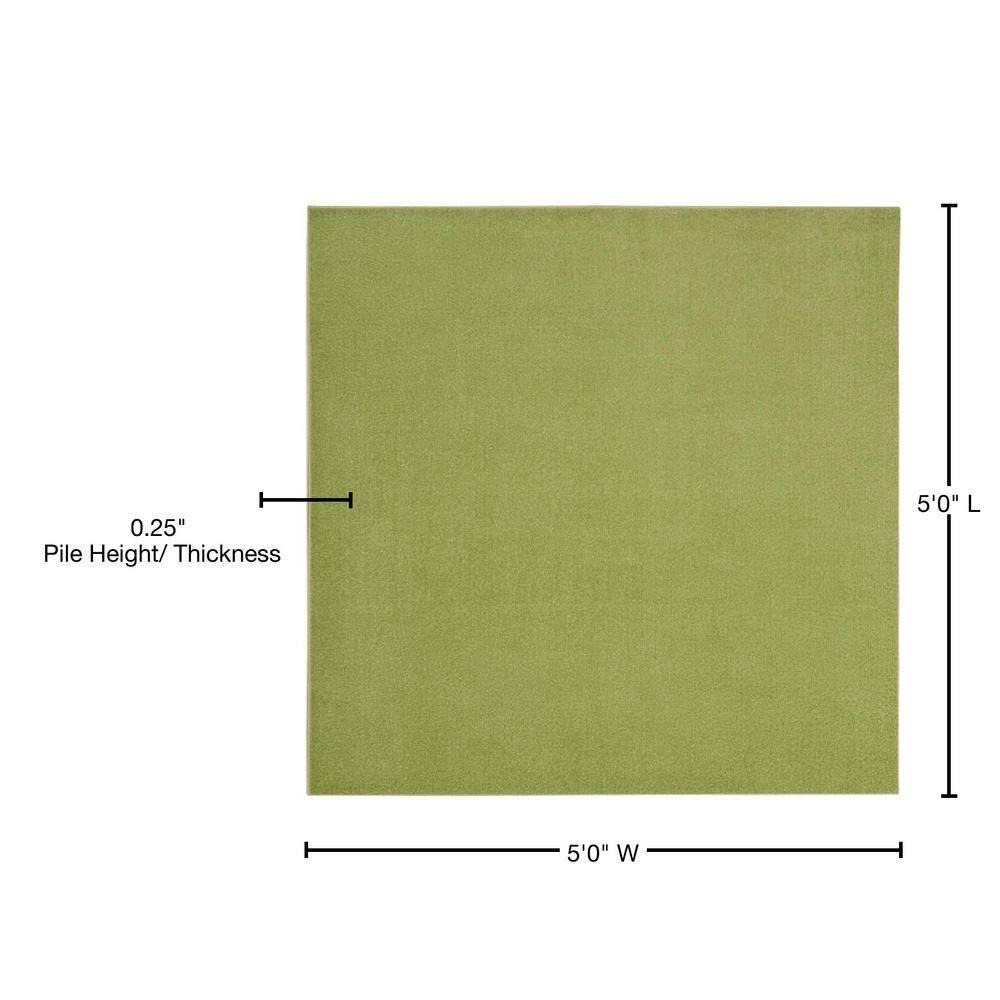 Nourison Nourison Essentials NRE01 Indoor/outdoor Area Rug - Green 5' x square