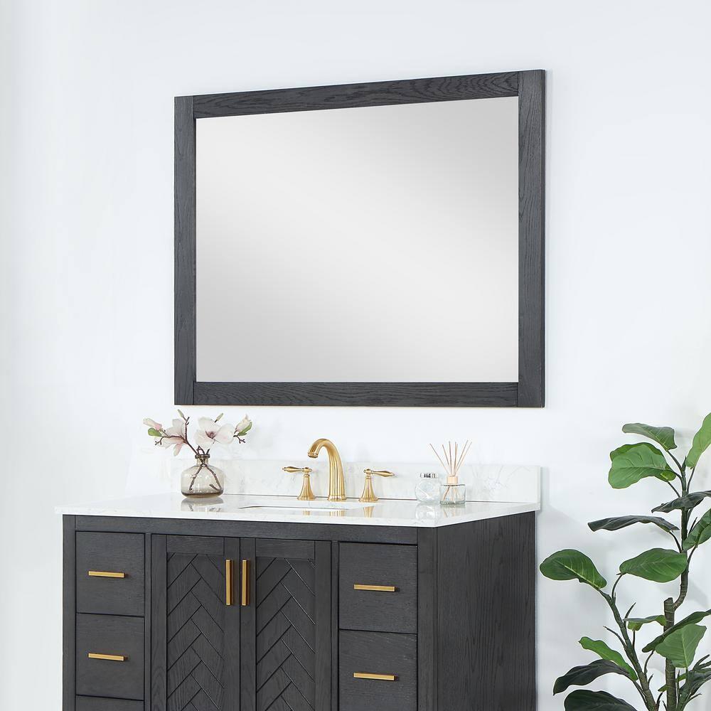 Ivy Wood Flat Wall Mirror