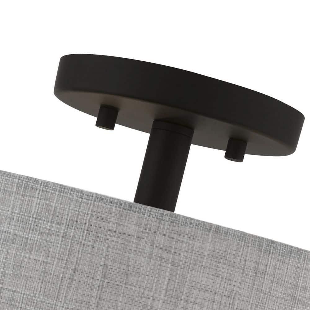 Livex Lighting Elmhurst 4 - Light Semi-Flush Mount in  Black