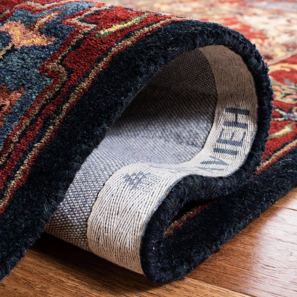 Heritage HG926 Hand Tufted Area Rug - Red/Multi - 6' Round - Safavieh.