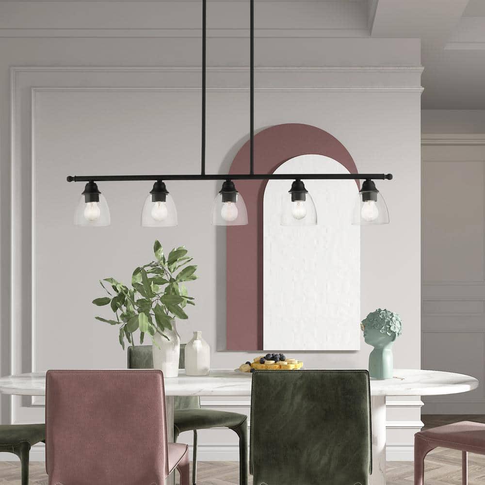 Livex Lighting Montgomery 5 - Light Chandelier in  Black