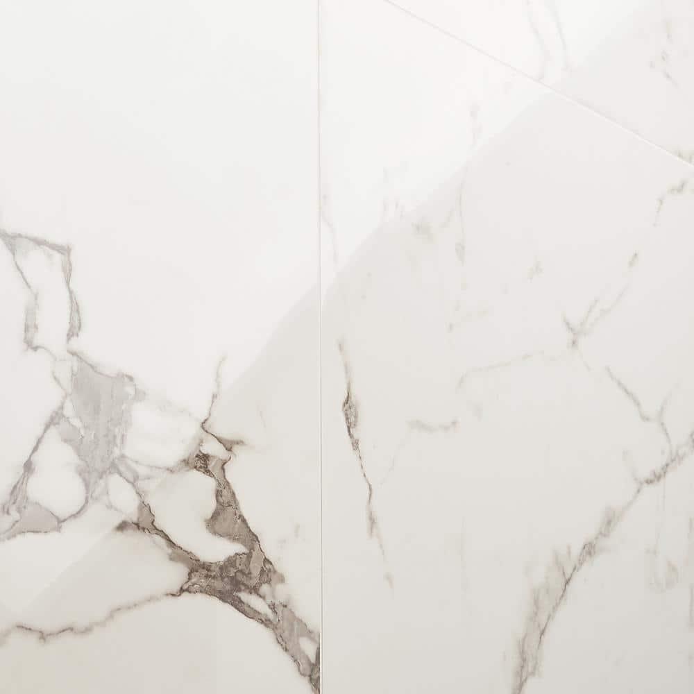 Bond Tile 24" x 47" Polished Marble Look Porcelain Floor and Wall Tile (15.5 Sq. Ft. / Case)