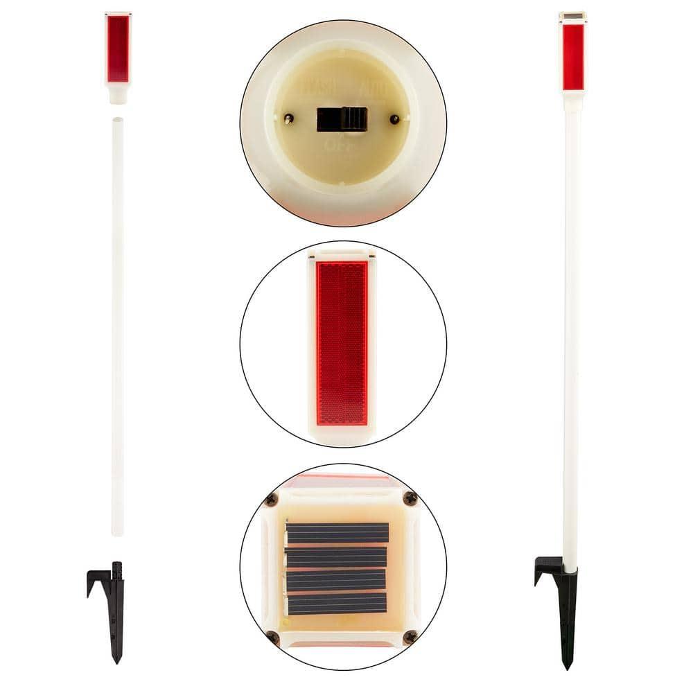 Alpine White Solar Powered Integrated LED Pathway Light Pack