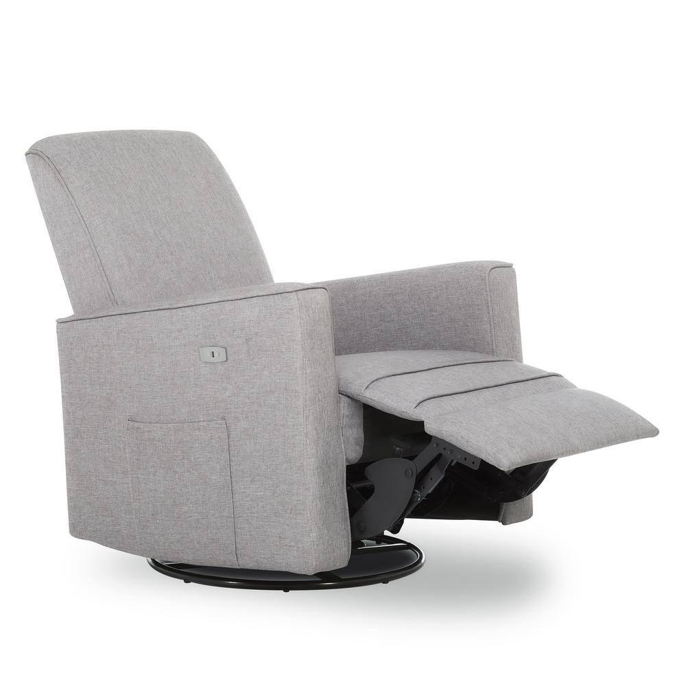 Evolur Greenguard Gold Certified Upholstered Swivel Reclining Glider