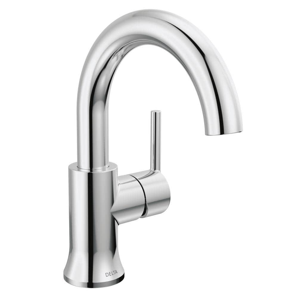 Trinsic Single Hole Bathroom Faucet with Drain Assembly, Single Handle Bathroom Sink Faucet