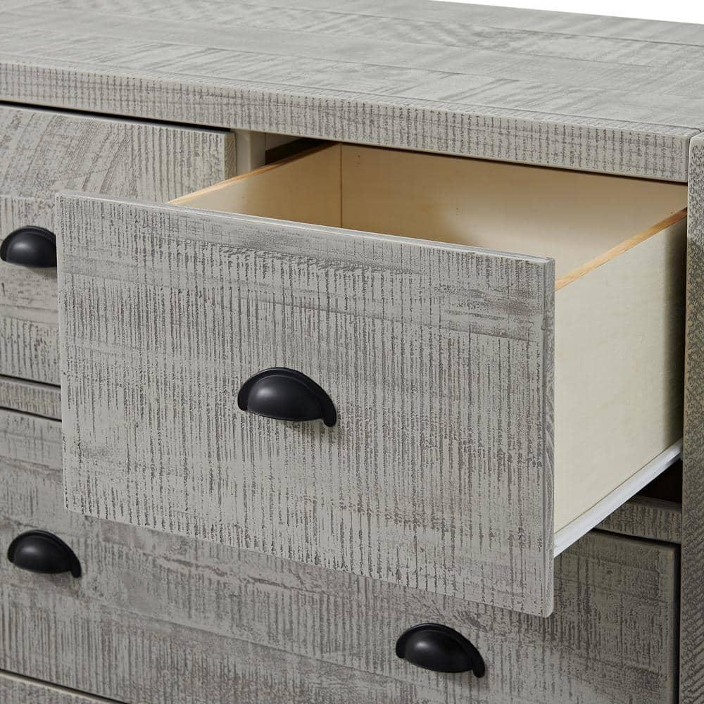 Alaterre Arden 36" W Bohemian Style Rectangular Chest With 5 Drawers, With Hidden Fasteners