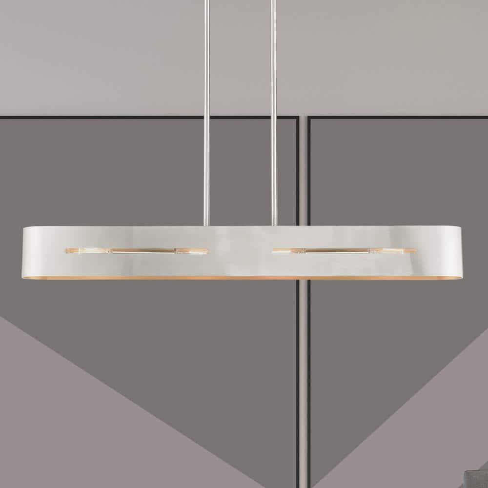 Livex Lighting Rave 4 - Light Chandelier in Brushed Nickel