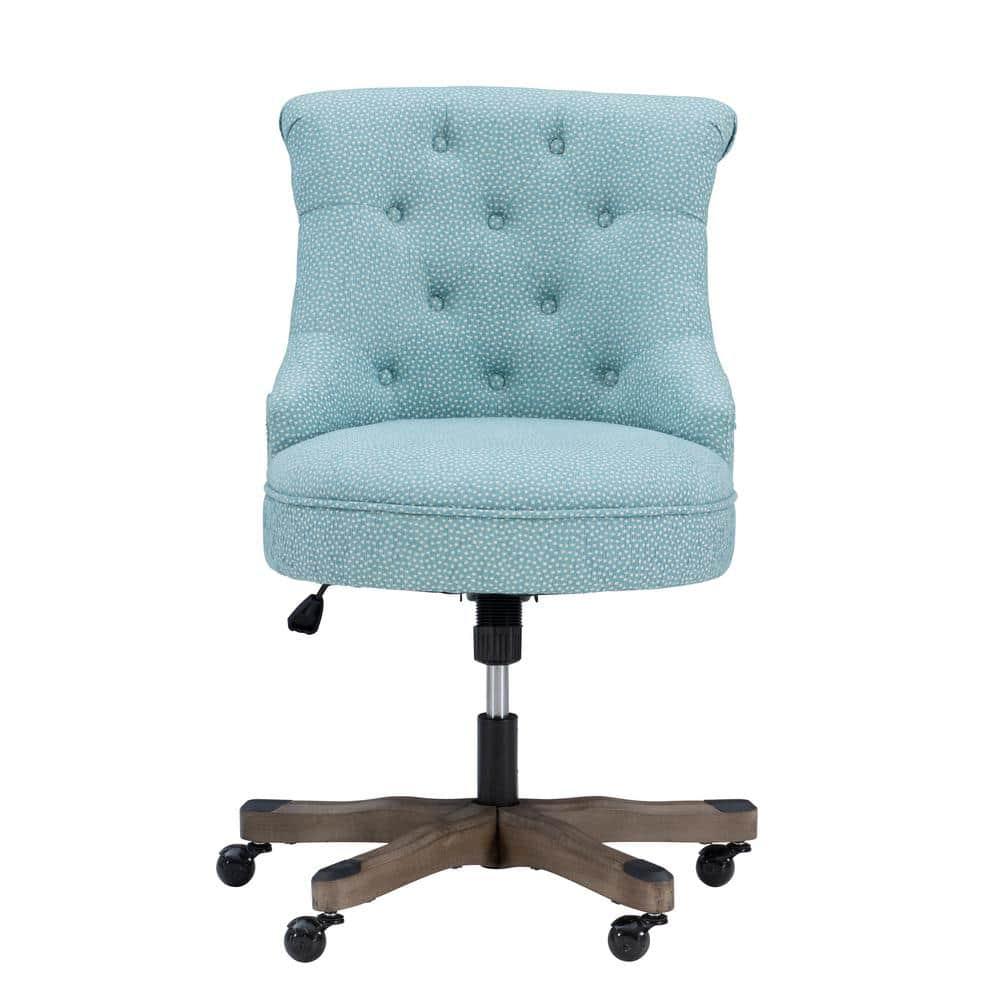 Sinclair Tufted Swivel Office Chair with Casters, Adjustable - Linon