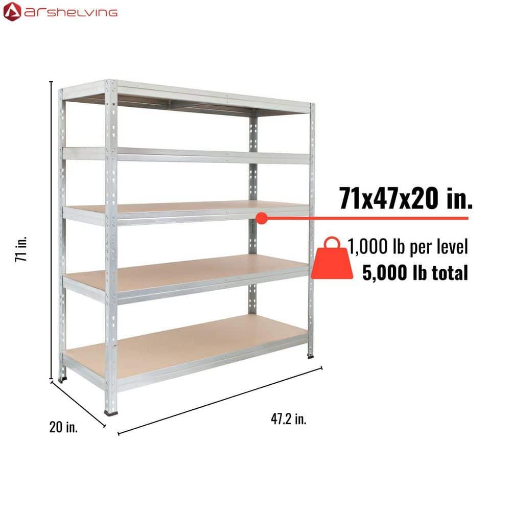 AR SHELVING Ar Shelving 4,000 lbs Rust Resistant & Heavy Duty Collection for Industry, Commercial and Garage
