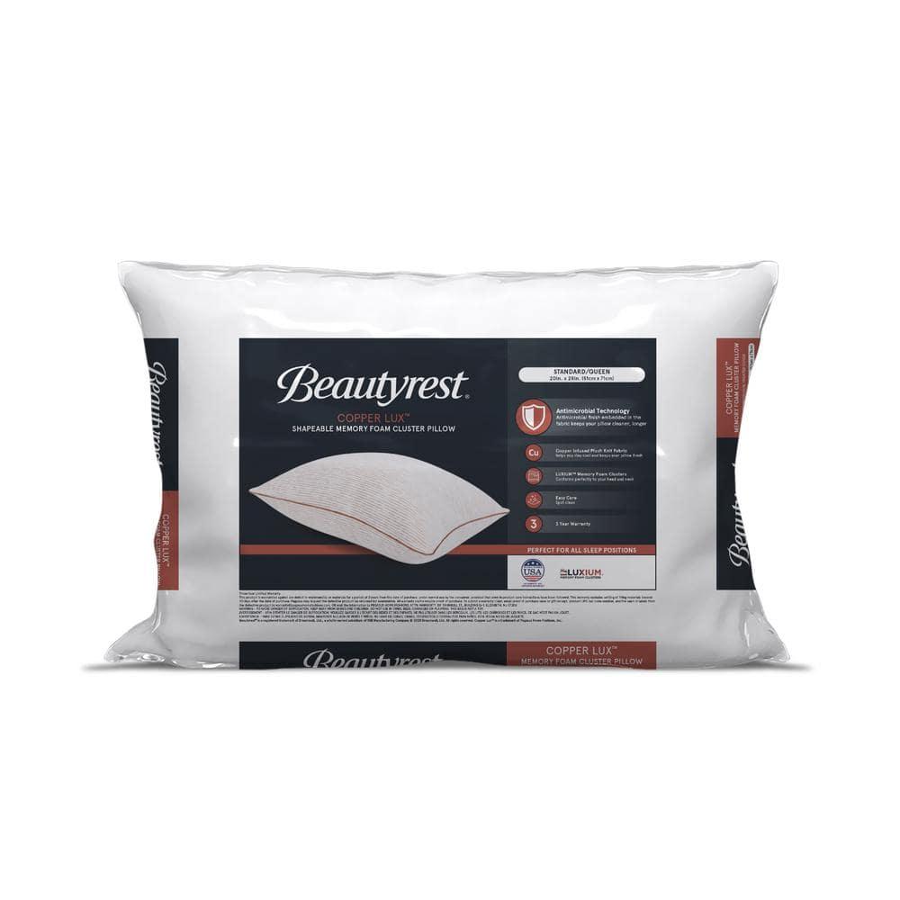 Beautyrest Beautyrest Copper Lux Memory Foam Jumbo Medium Support Pillow (Set of 2)