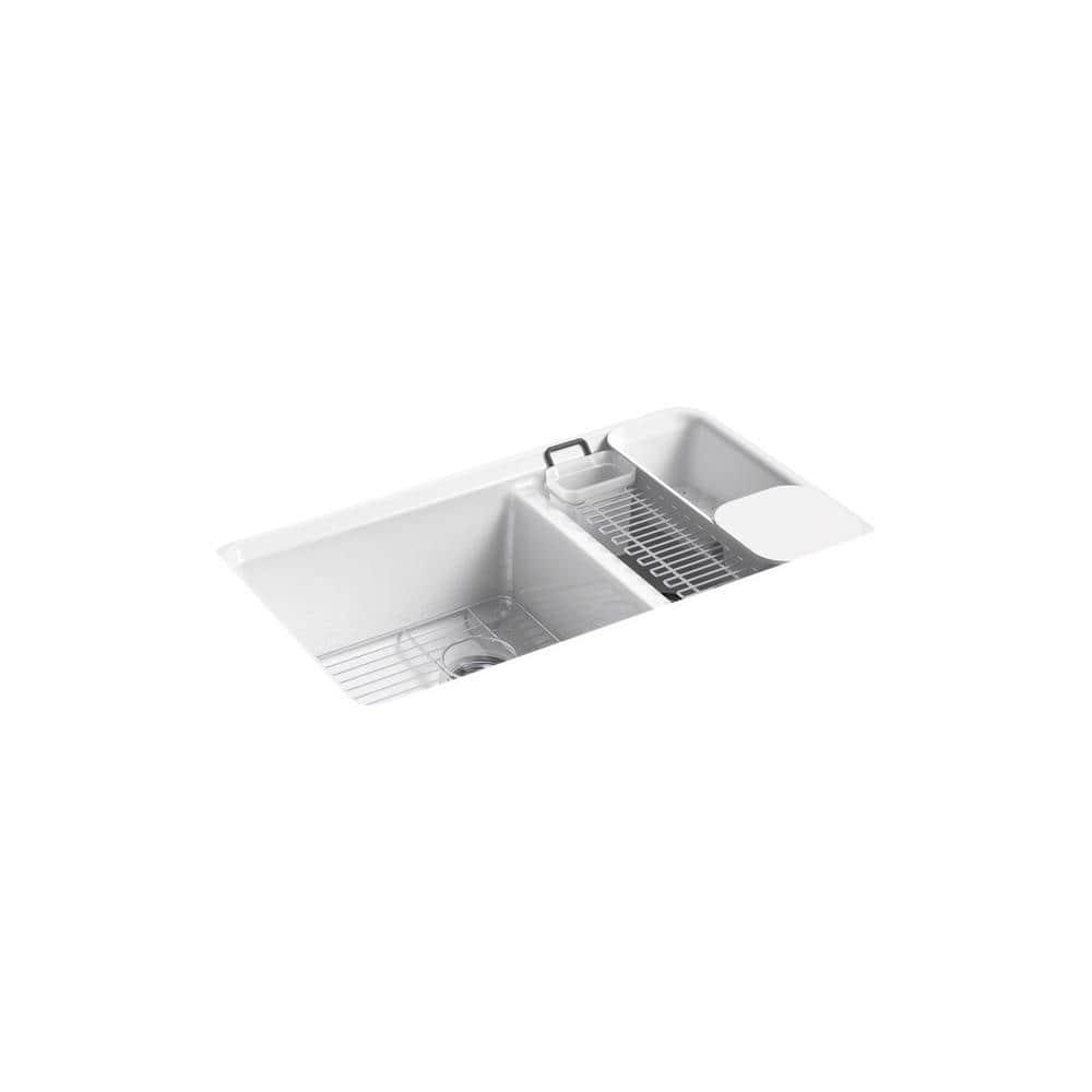 Riverby 33" L x 22" W Double Basin Undermount Kitchen Sink