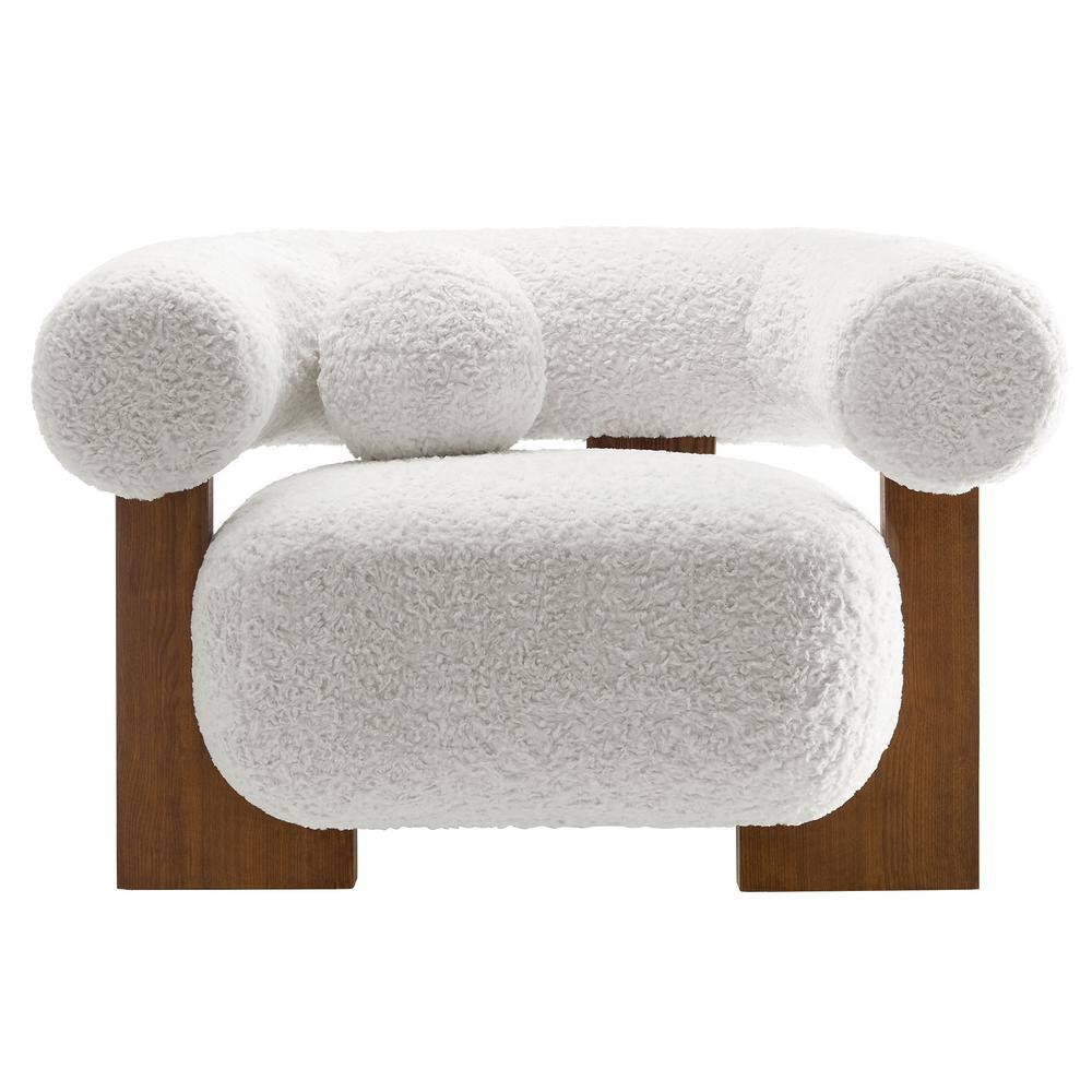 Modway Jace Faux Fur Fabric Accent Chair