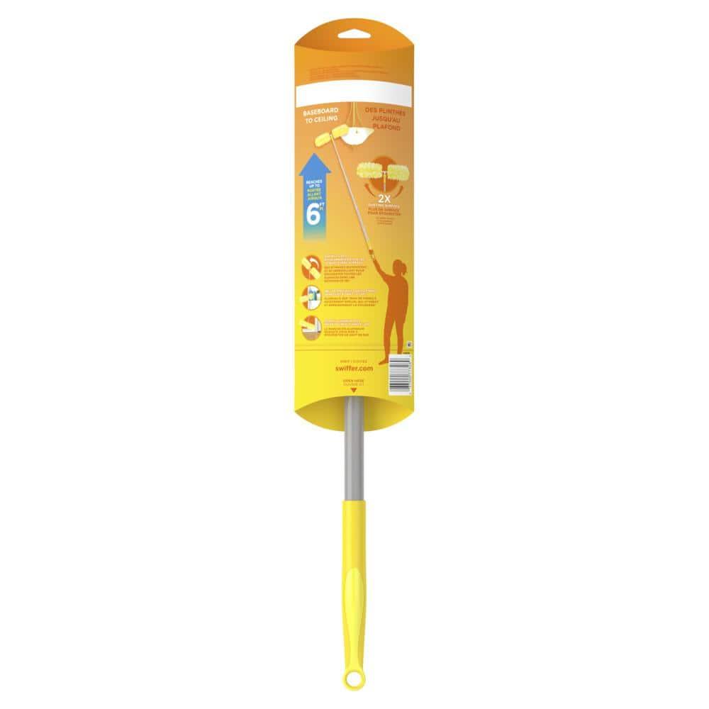 Swiffer Dusters Heavy Duty Super Extendable Handle Dusting Kit(Extension Pole, Extendable Handle,4 Duster Refill) - 4ct