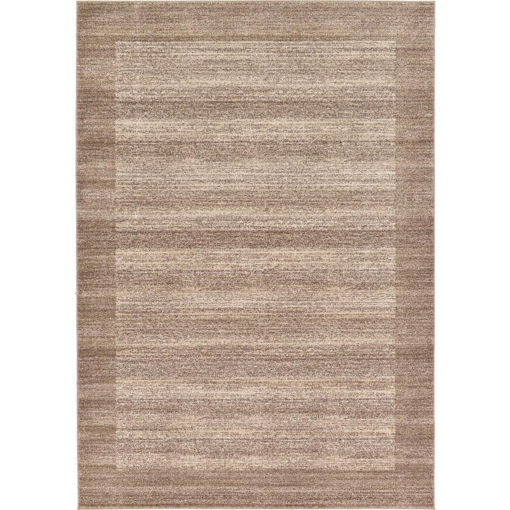Unique Loom Abigail Del Mar Area Rug , 8'x11'2" Rectangular ,Beige