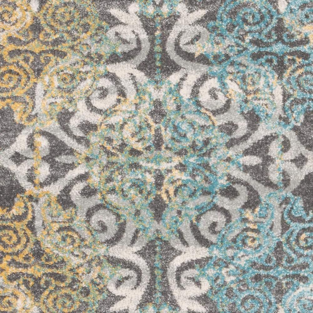 Evoke EVK230 Power Loomed Indoor Accent Rug - Grey/Ivory - 3'x5' - Safavieh