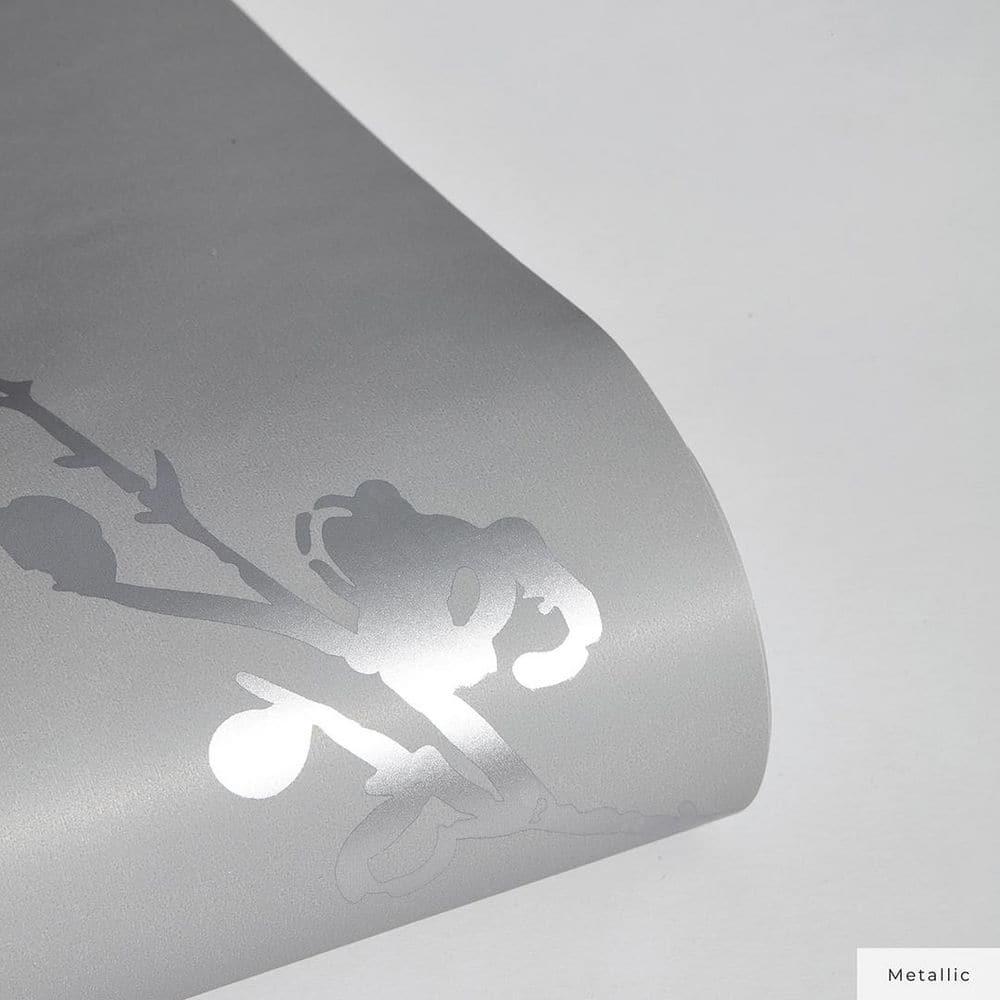 Tempaper & Co.® x Cynthia Rowley Bird Watching Removable Peel and Stick Wallpaper, Dove Gray, 56 sq ft: Vinyl, Self-Adhesive, Botanical