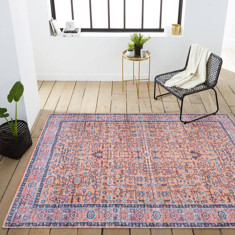 3' x 5' Kemer All-Over Persian Machine Washable Indoor/Outdoor Area Rug, Multi - JONATHAN Y