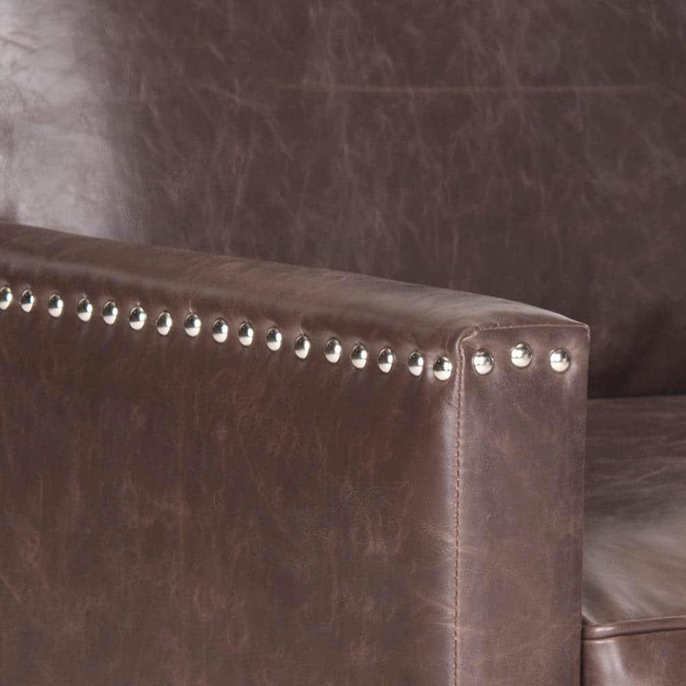 Buckler Arm Chair - MCR4613 - Brown - Safavieh