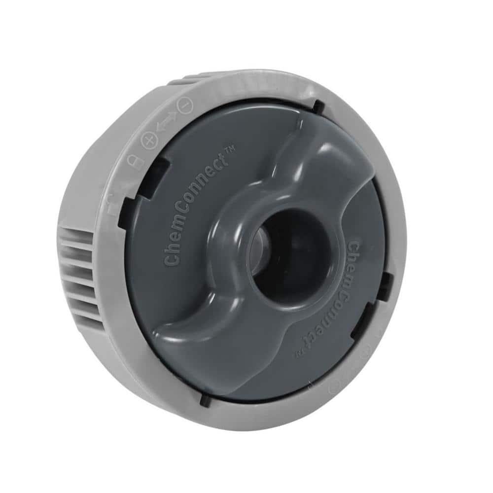 Coleman Gray and White Inflatable Square Hot Tub with Cover