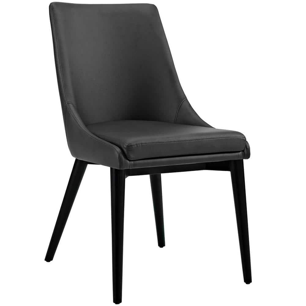 Viscount Vinyl Dining Chair Black - Modway