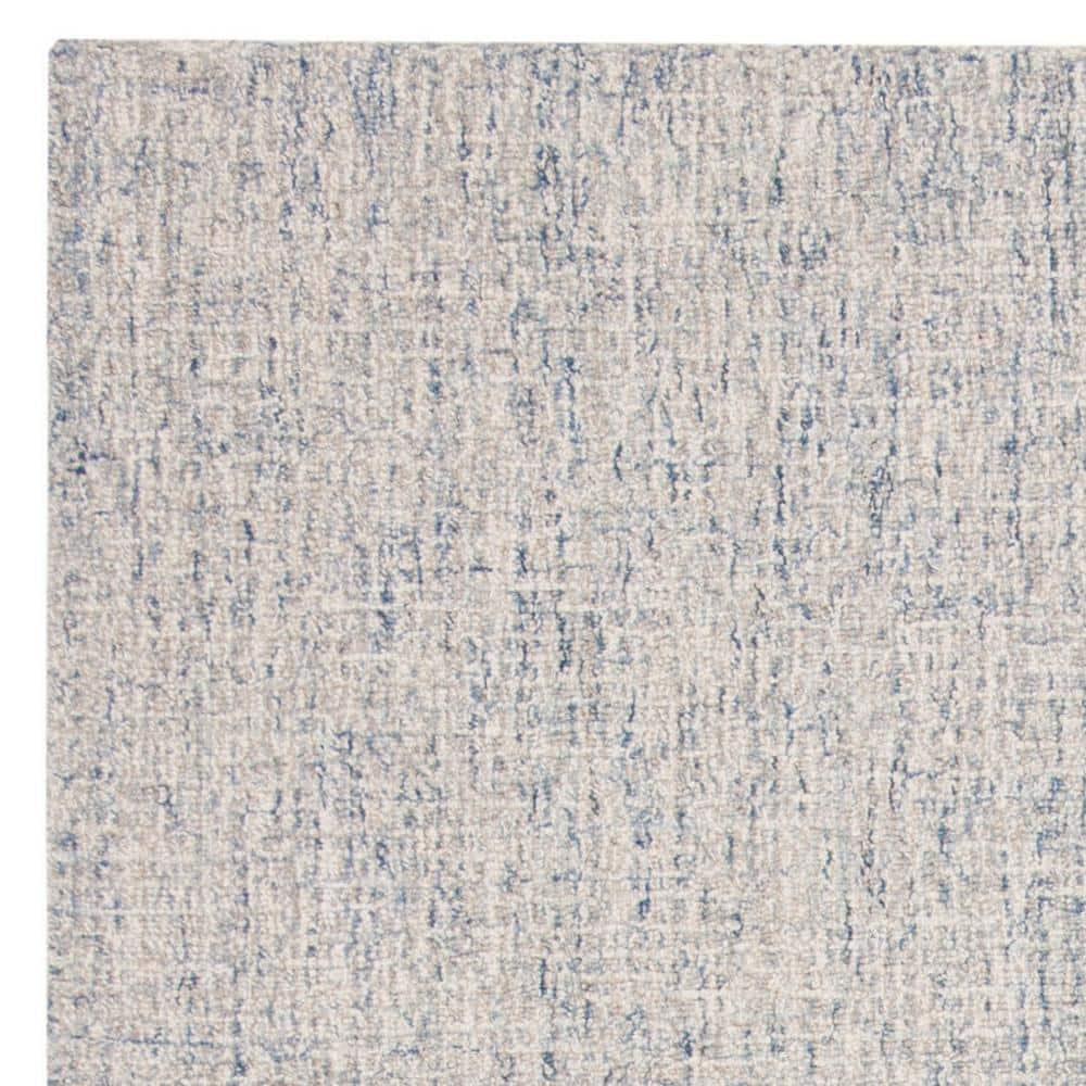 Abstract ABT471 Handmade Indoor Area Rug - Ivory/Blue - 4'x6' - Safavieh