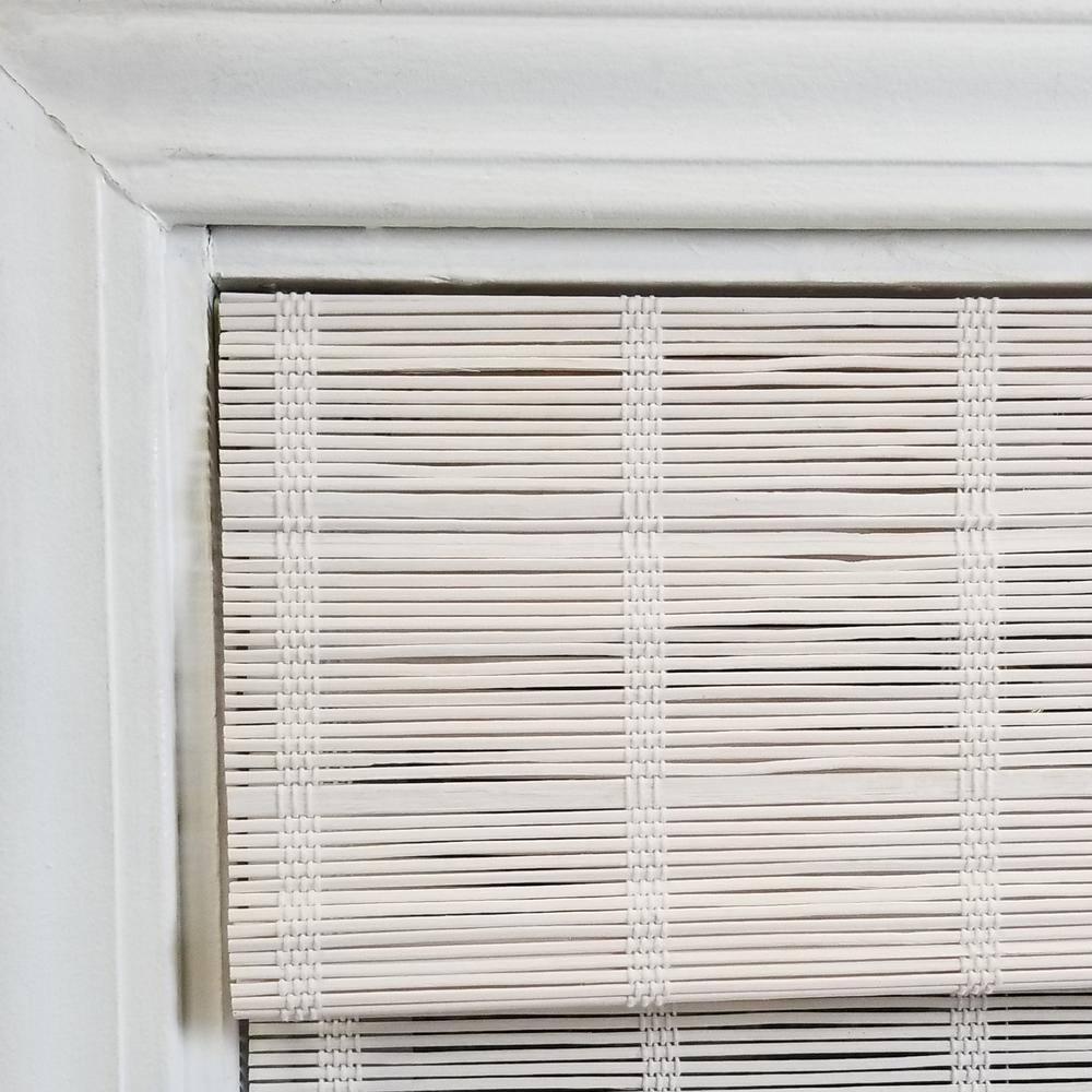 Radiance Bayshore 46-in Cordless White Roman Shade