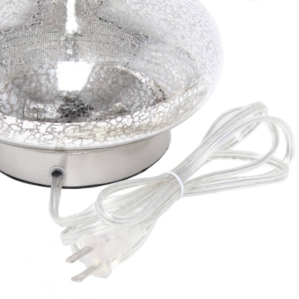 Elegant Designs Modern Contemporary Curved Glass Table Lamp - Mercury