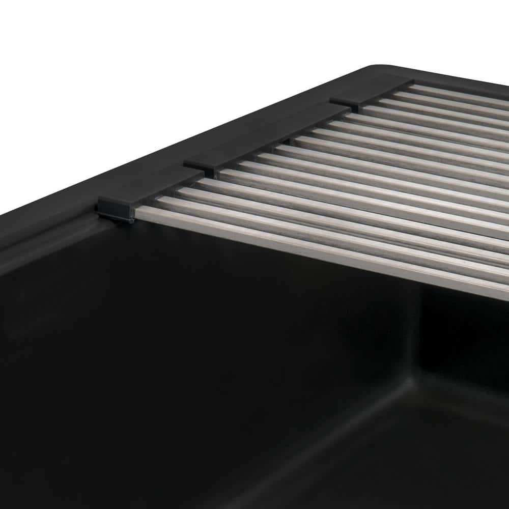 Ruvati 33-inch Undermount Workstation Granite Composite Kitchen Sink