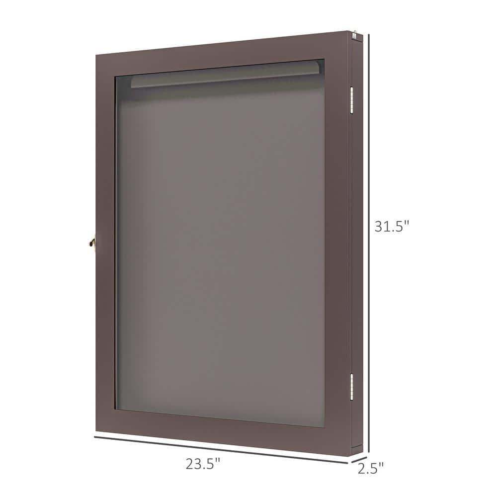 HomCom 2.5'' D Plastic/Acrylic Jersey Case | Wayfair