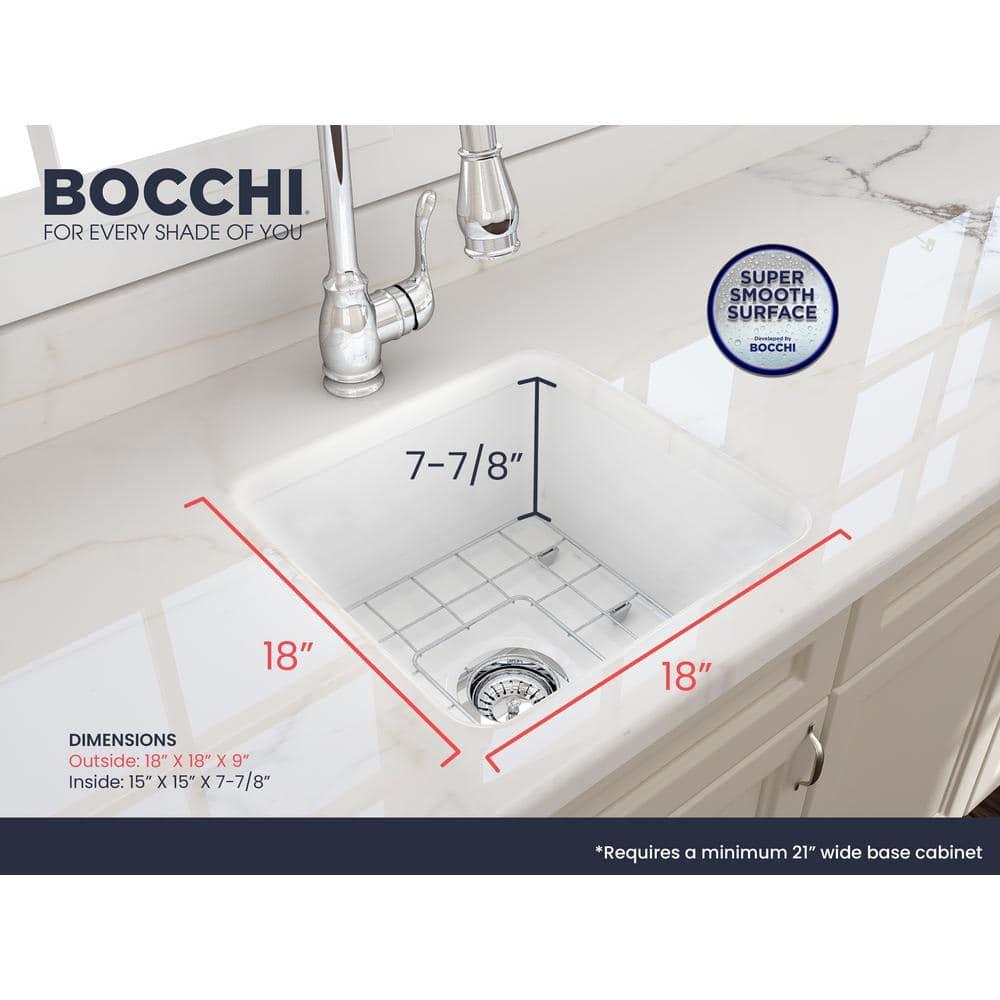 Sotto 18'' L Single Bowl Fireclay Kitchen Sink