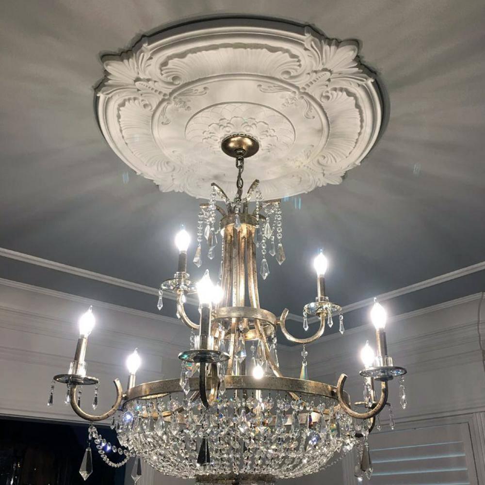 Ekena Millwork CM12BRFIF Bradford Ceiling Medallion