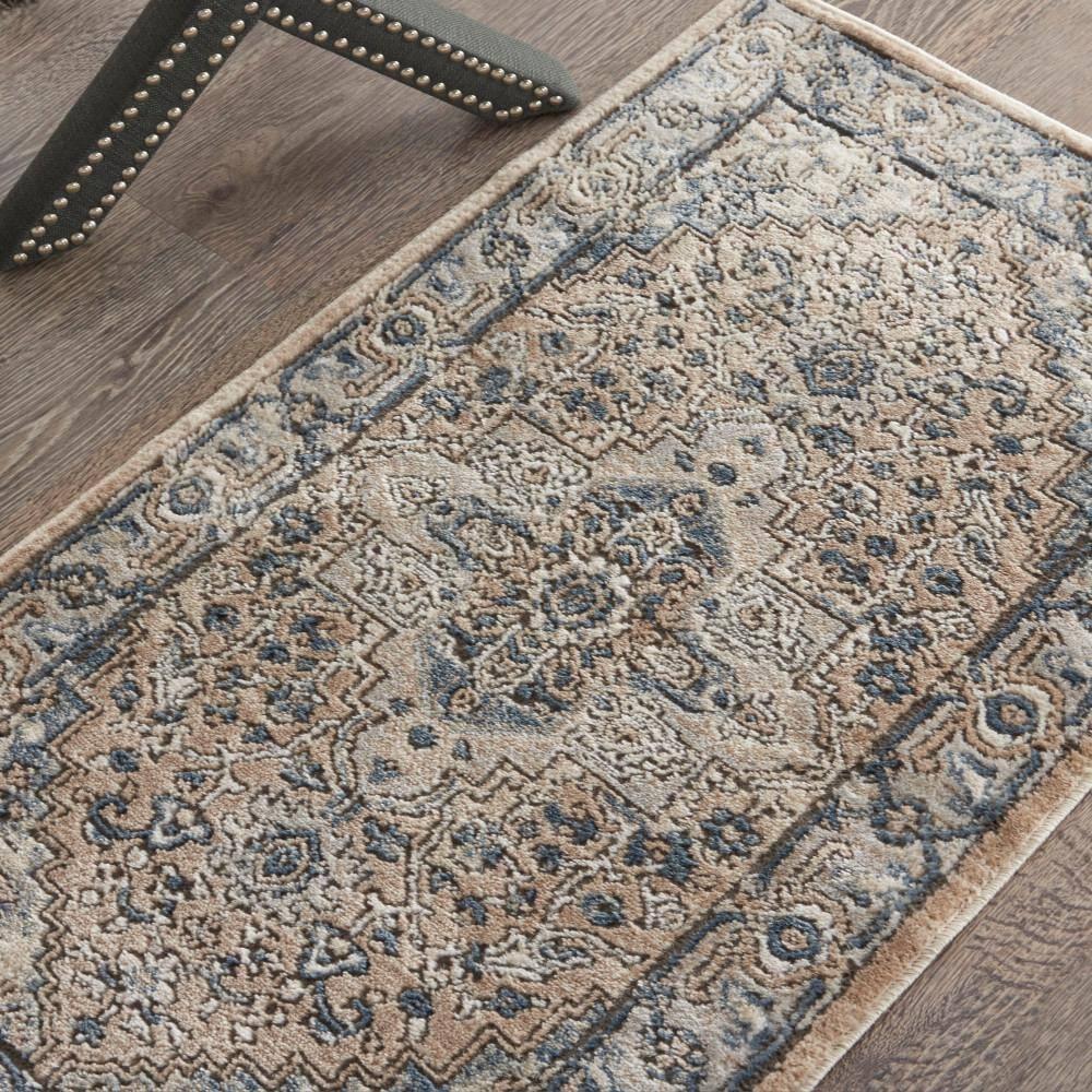Nourison Concerto Center Medallion Indoor Rug Beige Grey 2'2" x 3'9"
