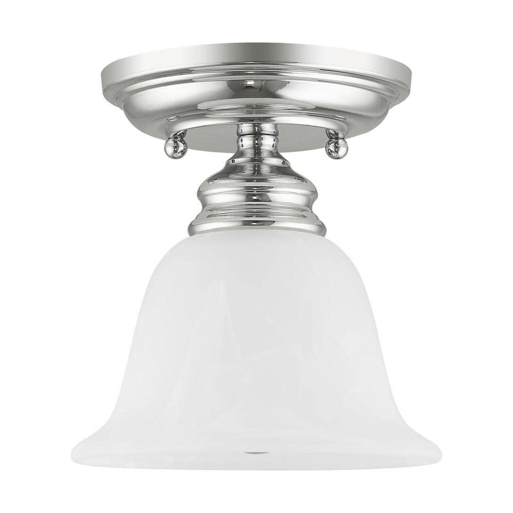 Livex Lighting Essex 1 - Light Flush Mount in  Polished Chrome