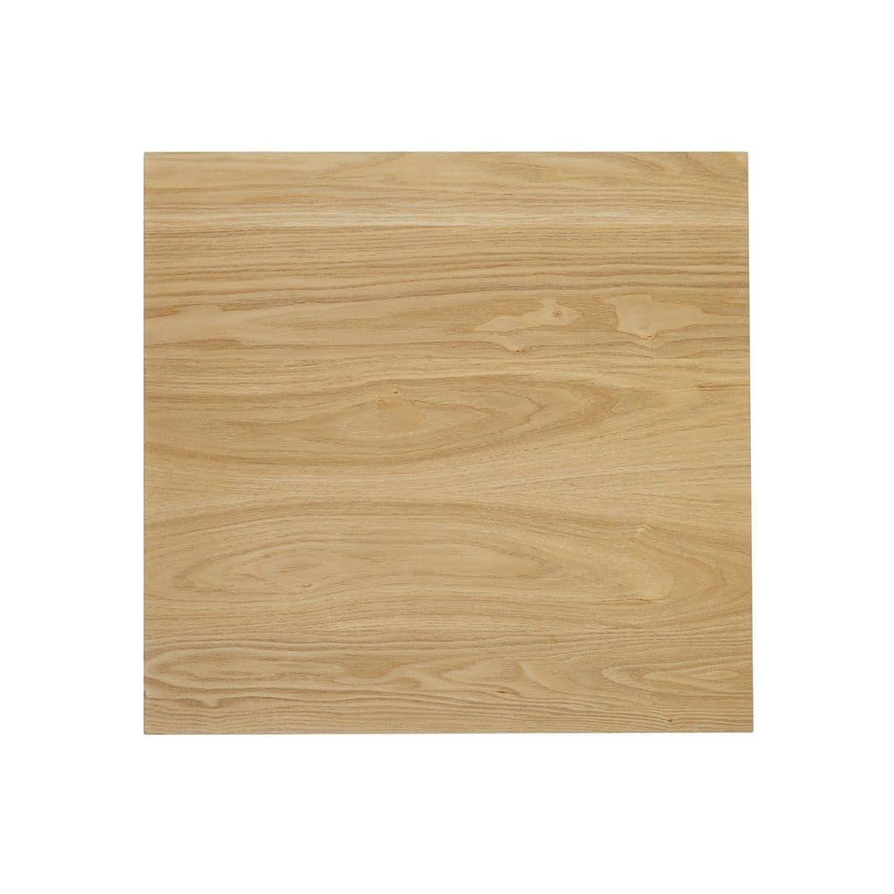 Minimalist Solid Wood Accent Side Table - English Oak