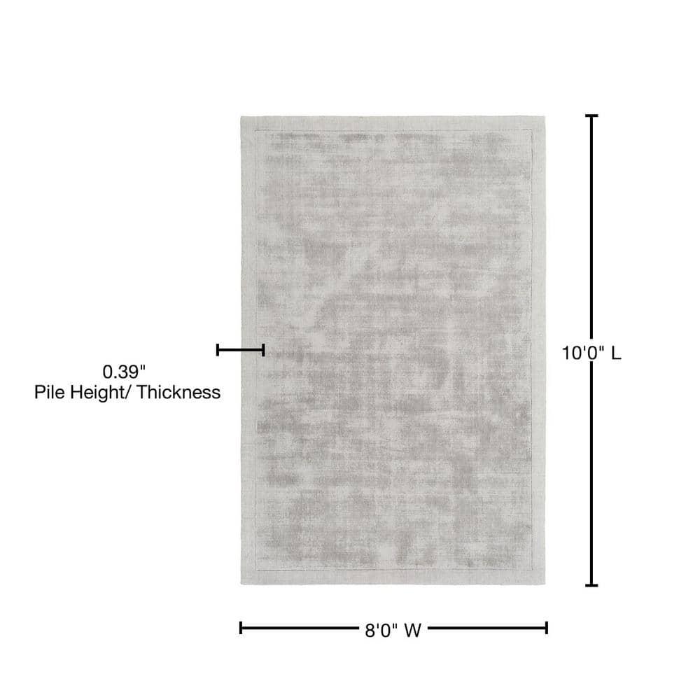 Silk Route Rainey Gray 8 ft. x 10 ft. Indoor Area Rug