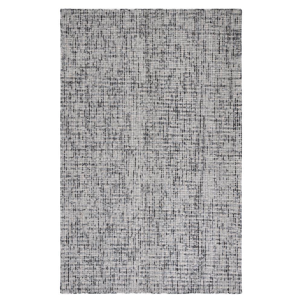 Abstract ABT468 Handmade Indoor Area Rug - Dark Grey/Ivory - 6'x9' - Safavieh