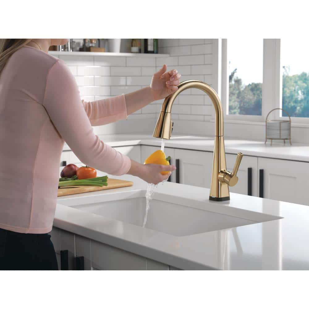 Lenta Pull Down Sprayer Touch Kitchen Sink Faucet, Touch Control Kitchen Faucet