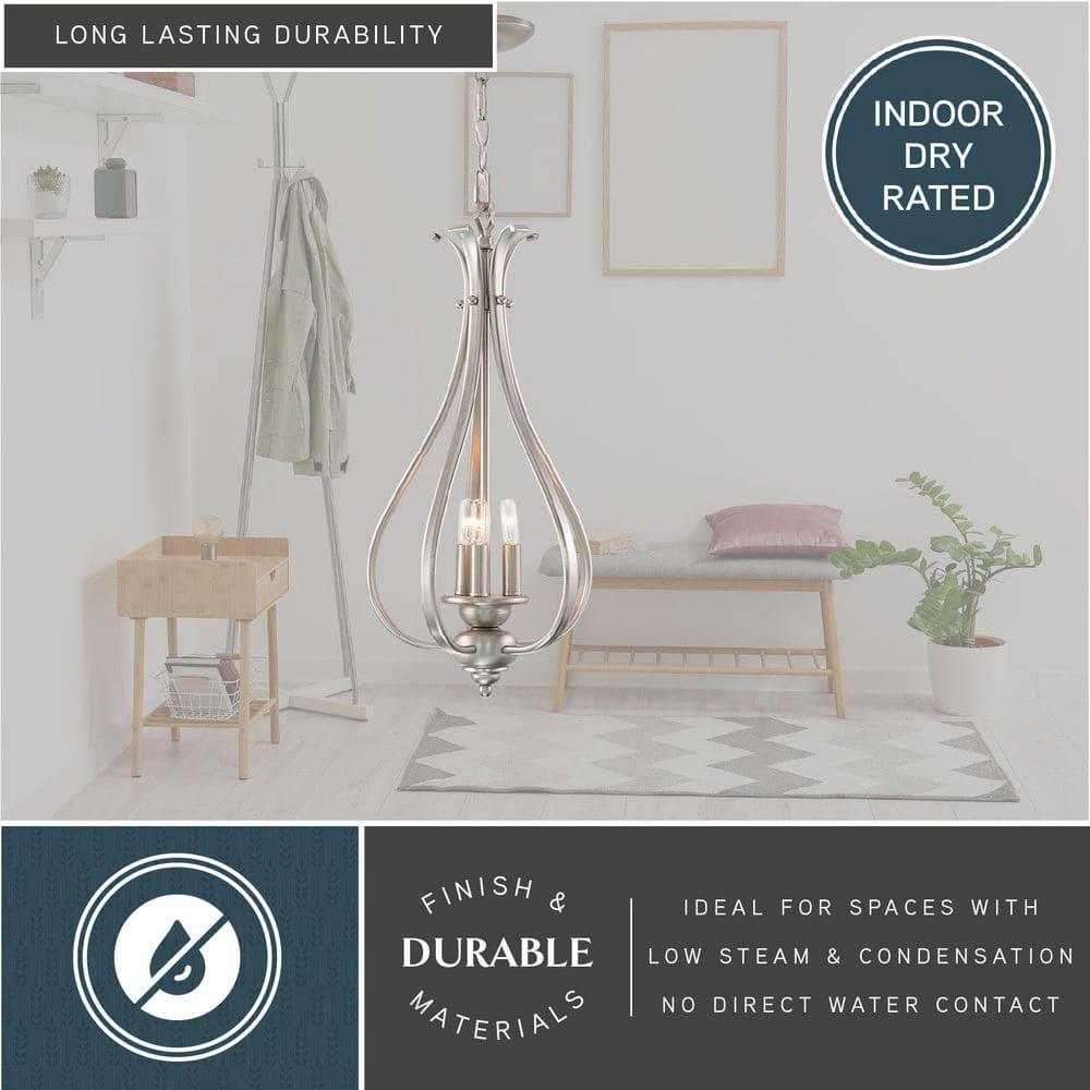 Vaxcel Monrovia 3 - Light Pendant in  Brushed Nickel