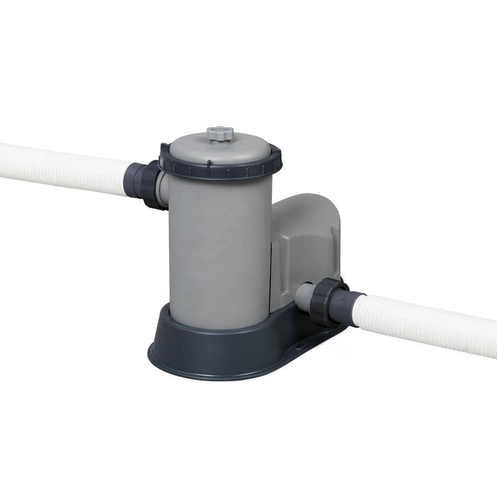 Bestway 16ft x 4ft Power Steel Swim Vista Above Ground Pool Set & Pump