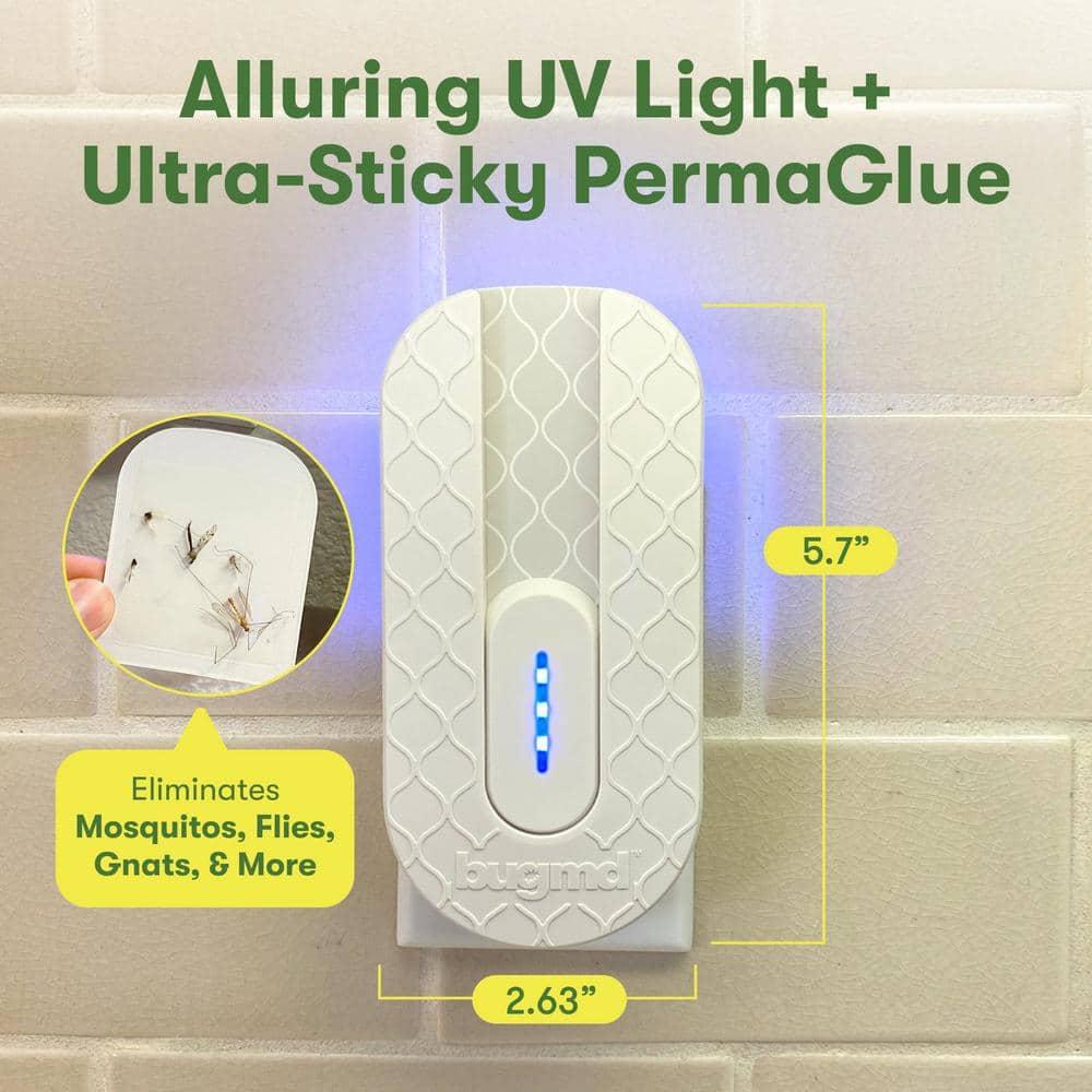 BugMD Fly Trap Indoor, Gnat Traps for House Indoor, Fruit Fly Trap, Gnat Killer Indoor, Plug in Bug Catcher, Indoor Fly Trap, Insect Traps Indoor, Fly Traps Indoor for Safer Home, Fruit Fly Killer