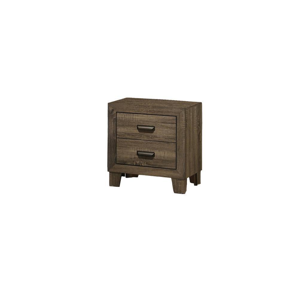 Donna 5-Piece Dark Walnut Queen Panel Bedroom Set