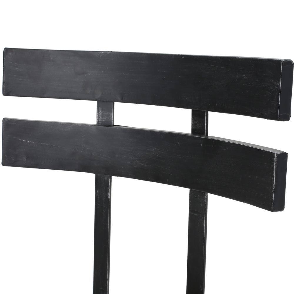 Noble House Fredell Firwood Adjustable Height Swivel Barstools, Set of 2, Antique and Black Brushed Silver