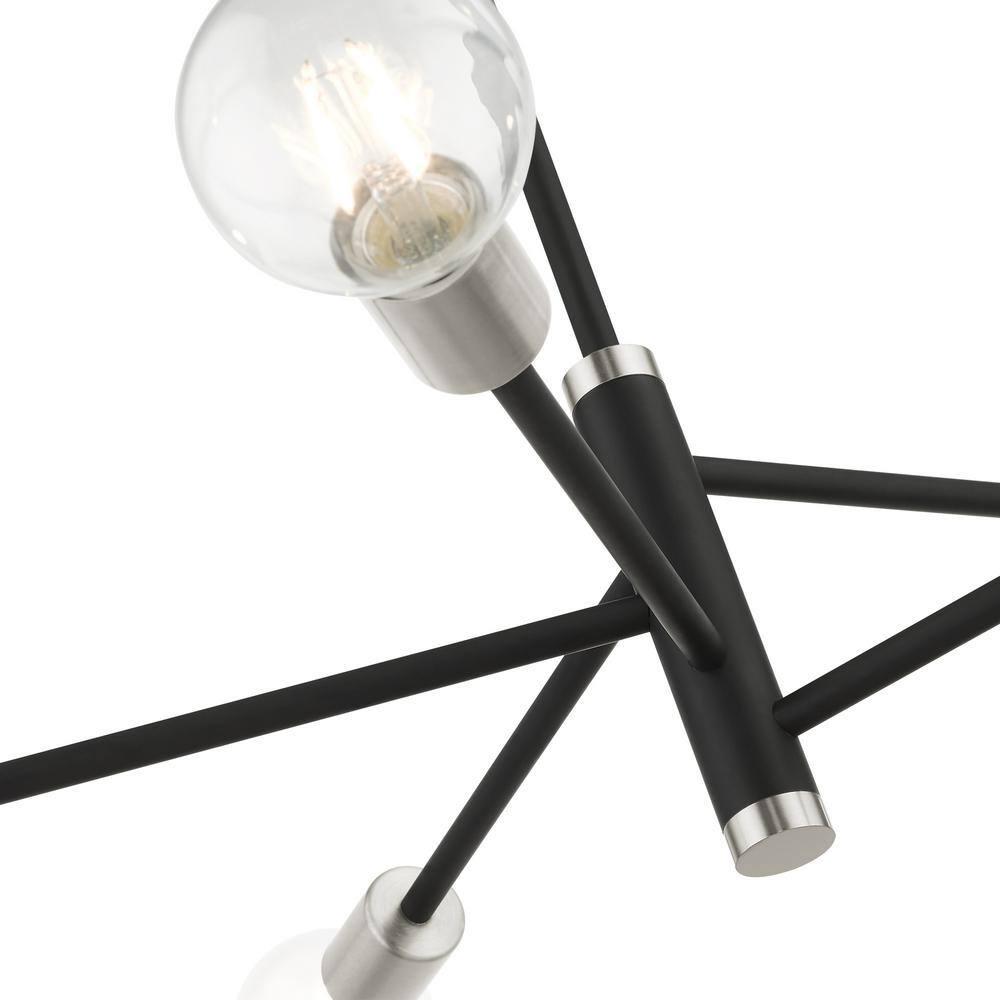 Livex Lighting Bannister 5 - Light Chandelier in  Black