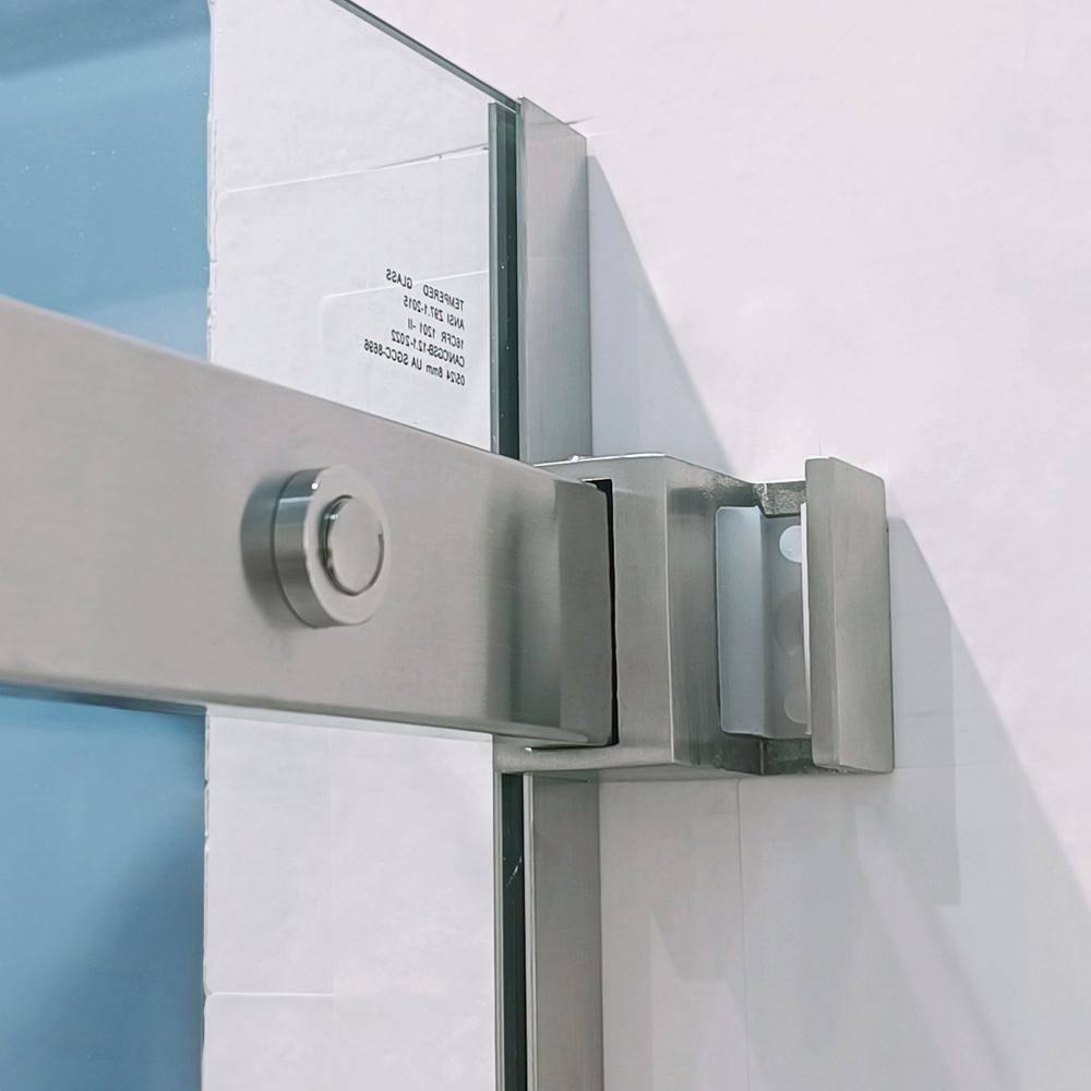 56"-60 ‘W x 75’ Aluminum Framed Single Slide Design Shower Door