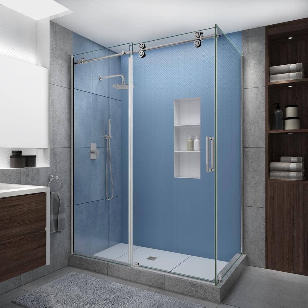 Aston Langham XL 44" - 48" W x 32" D x 80" H Rectangle Shower Enclosure SEN979EZ.UC-CH-483280-R