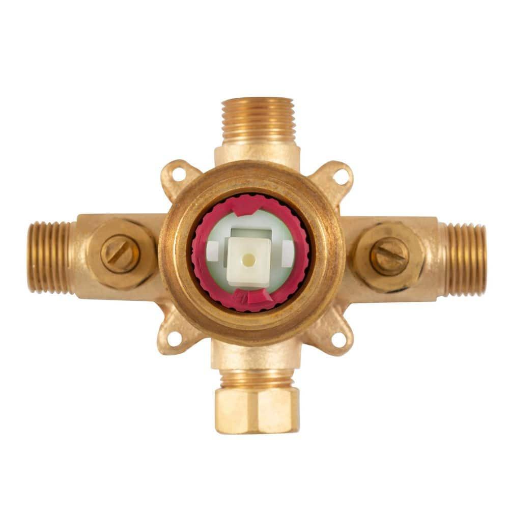Tru-Temp Pressure Balanced Mixing Valve with Round Trim