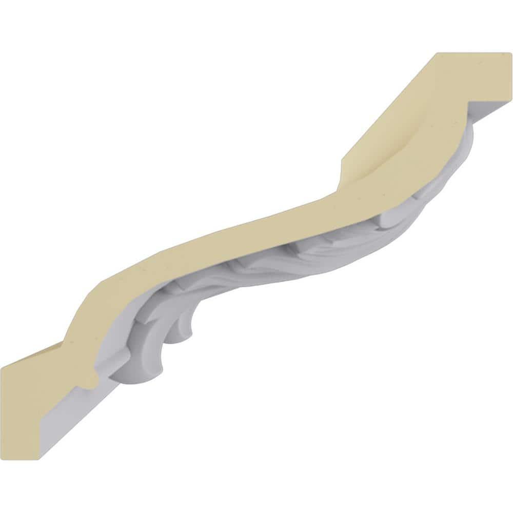 Ekena Millwork SAMPLE - Endurathane Alexandria Crown Moulding, 8 3/4"H x 7"P x 11 1/4"F x 12"L, Factory Primed