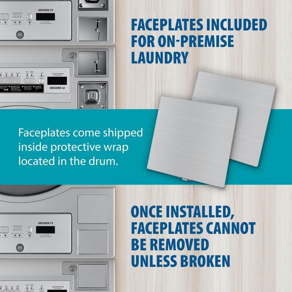 Crossover Crossover 2.0 by Wascomat Commercial Stack 3.5-CF Front-Load Washer and 7-CF Electric Dryer for Coin/Card Operated Laundry