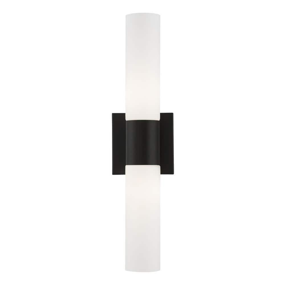 Livex Lighting Black ADA 2-Light Vanity Sconce
